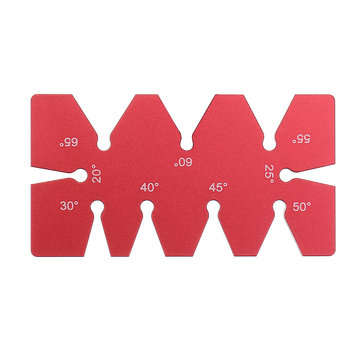 Drillpro Aluminum Alloy 20-65 Degree Angle Gauge Angle Template Ruler For Woodworking