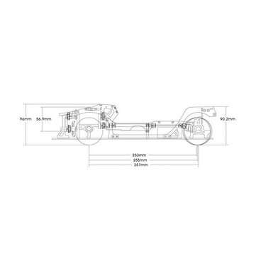 FIJON FJ9 1/10 Front Engine Design RC Car Parts Drift Frame