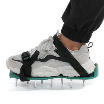 Lawn Aerator Shoes with Spikes Lawn Garden Soil Grass Aeration Sandals Shoes