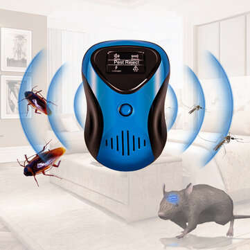 Ultrasonic 4 Modes Adjustable Electronic Mosquito Repellent Plug-in Indoor Pest Ra... (PLUG: USPLUG)