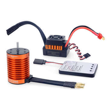 Surpass Hobby F540 Brushless Motor 60A ESC LED Program Card Combo for 1/10 RC Craw... (TYPE: 4370KV)