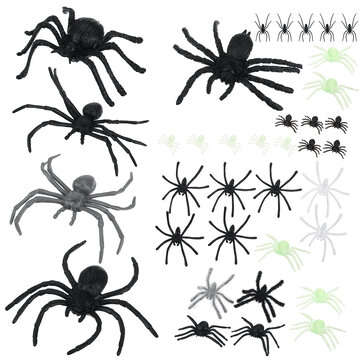 Halloween Hanging Spider Decoration House Outdoor Bar Party Scary Decoration (TYPE: DOUBLECUPSET)