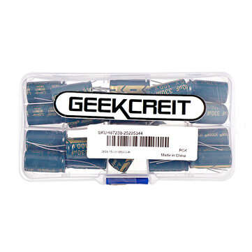 Geekcreit 20PCS 100V 330uf High Frequency Low Resistance Long Life Aluminum Electrolytic Capacitor