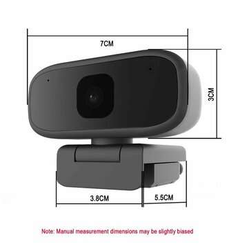Portable HD 720P Webcam 360 Rotatable Web Cam Camera for Computer PC Laptop Video Microphone