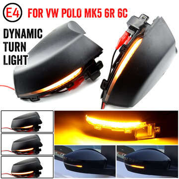 For Volkswagen VW MK5 6R 6C 2009 - 2016 2017 LED Dynamic Turn Signal Light Flasher Flowing Water Bli