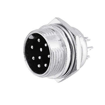 1Set GX16-9 Pin Male And Female Diameter 16mm Wire Panel Connector GX16 Circular Aviation Connector