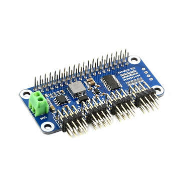 Servo Driver HAT (B) Servo Drive Board Right Angle Pinheader for Raspberry Pi 16-Channel 12-bit I2C