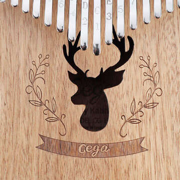 17 key Gauntlets Thumb Piano Mahogany Kalimba Wood Acoustic Musical Instrument for Beginner With Acc