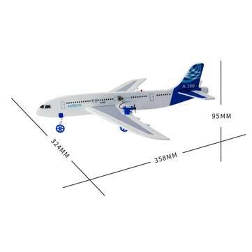 JDRC JD851 A380 2.4GHz 2.5CH 324mm Wingspan EPP Auto Balance RC Airplane Glider Beginner RTF