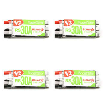 4X Racerstar RS30A V2 30A Blheli_S ESC OPTO 2-4S Support Oneshot42 Multishot 16.5 Dshot600 for RC Dr