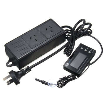 LED Reptile Timer Aquarium Digital Temperature Controller Heat Thermostat PID with... (PLUG: AUPLUG)