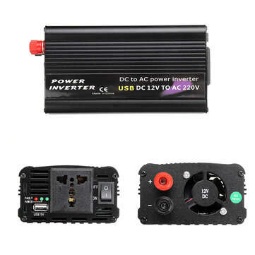1200W Modified Sine Wave Solar Power Inverter 12/24V DC to 120/220V AC Converter