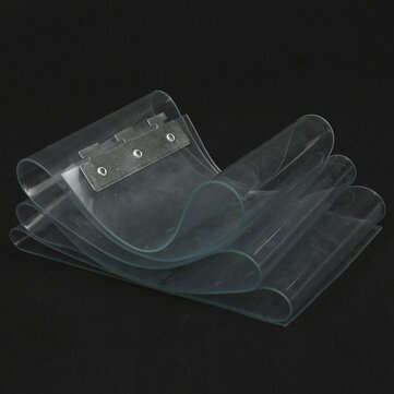 200*18*0.19cm Clear Freezer PVC Plastic Strip Curtains Strip Curtain Door Strip Kit Hanging Rail