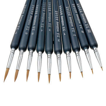 10pcs Hook Line Pen Set Watercolor Brush Painting Set Fine Detail Art Brush Painting Stationery Scho