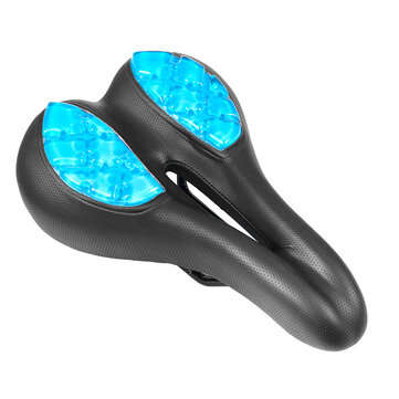 BIKIGHT Silicone Waterproof Breathable Double Spring Shock absorption Bike Saddles Universal Bicycle