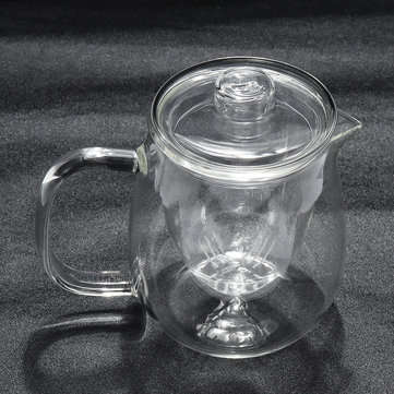 500ml Glass Teapot Infuser Filter Herbal Tea Pot Leaf Strainer Kettle