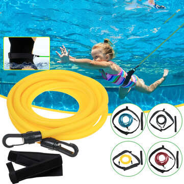 5/6x10x2/3/4m Green Swimming Resistance Bands Swim Training Belts Harness Static Swim... (SIZE: 3XL)