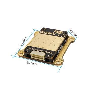 GEPRC RAD VTX 5.8GHz 1.6W PIT mode/25mW/200mW/600mW/1600mW  FPV Long Range Transmitter Support OSD 3