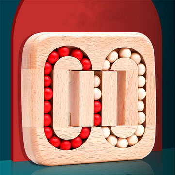 Wooden Rolling Ball Bead Toy Fingertip Magic Rotating Cube Toys Prevention Alzheimer`s Disease Adult
