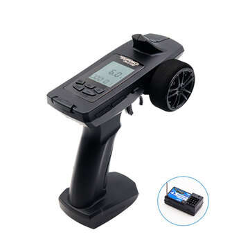 Turbo Racing P52 91804G VT 2.4G 4CH LCD Display SVC Gyro Remote Control Transmitter RX41 Receiver 1/