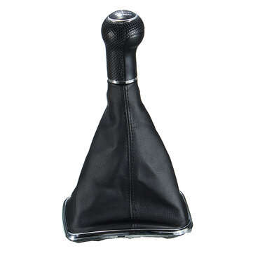 5 Speed Gear Shift Knob Shifter Manual Car Lever with PU Leather Gaitor Boot For VW Mk4 Golf GTI R32