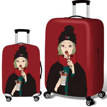 Honana Cool Girls Elastic Luggage Cover Trolley Case Cover Durable Suitca... (SIZE 3: S | COLOR.: 1)