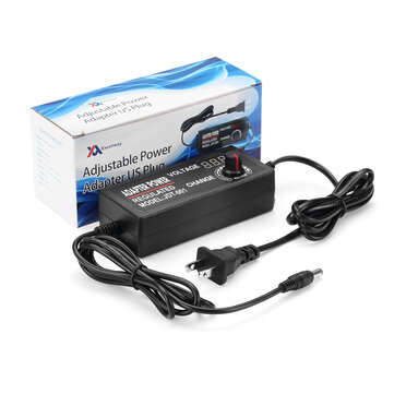 Excellway 9-24V 3A 72W AC/DC Adapter Switching Power Supply Regulated Power Adapter Supply Display