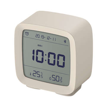 Xiaomi ClearGrass bluetooth Alarm Clock Smart Control Temperature Humidity Display... (COLOR: WHITE)