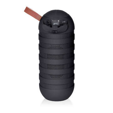 Rixing NR3025L Outdoor Portable Wireless bluetooth 5.0 Flashlight Speaker Stereo H... (COLOR: BLACK)