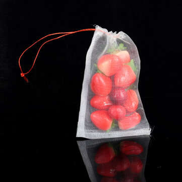 50pcs Fruit Protect Bags Agriculture Garden Fruit Vegetable Protection Mesh Net Bags (SIZE: 10*15CM)