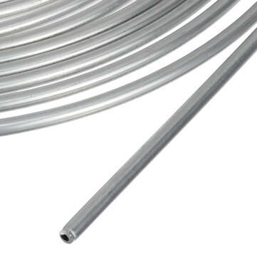 25ft Brake Pipe Copper Line 3/8`` OD Steel Zinc Silver Brake Line Fuel Tubing Kit