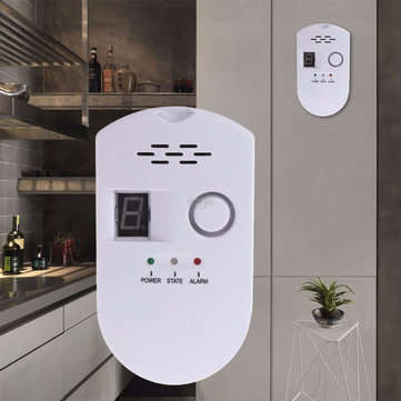 Digital Combustible Gas Leak Alarm Sensor Detector US Plug Propane Butane Natural Gas Detector