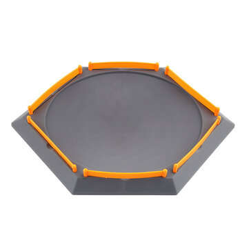 30CM Arena Disk For Burst Gyro Exciting Duel Spinning Top Stadium Battle Plate... (COLOR.: GREY1.7M)