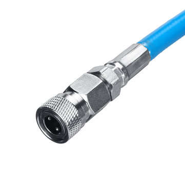 HPA tank fill Adapter Scuba Fill Station with 72" 182cm Blue High Pressure Whip