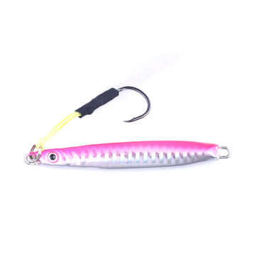 ZANLURE 4pcs/set 8CM 30G Metal Lead Head Jigs Squid Saltwater Deep Sea Artificial Fishing Lure