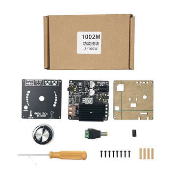 ZK-1002M 100W+100W Bluetooth 5.0 Power Audio Amplifier board Stereo AMP Amplificador Home Theater AU