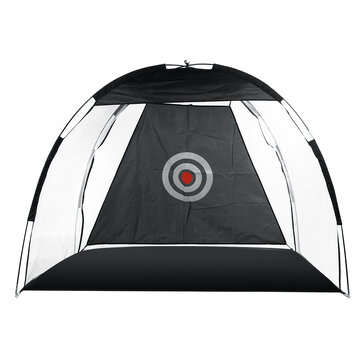 Indoor Outdoor Golf Practice Net Golf Hitting Cage Garden Grassland Practice Tent ... (COLOR: BLACK)