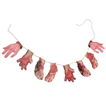 Halloween Bloody Garland Limb Party Decoration Horrid Scare Scene