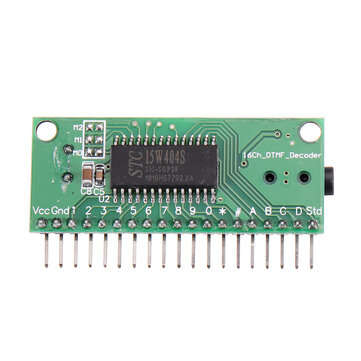 16 Channel DTMF MT8870 Audio Decoder Board Phone Voice Decoding Controller for Smart Home Automation