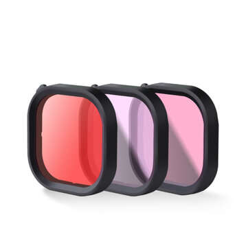 Red / Purple / Pink Waterproof Diving Filter Lens for GoPro9 Sports C... (MODE: THREECOLORFILTERSET)