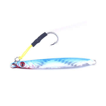 ZANLURE 4pcs/set 8CM 30G Metal Lead Head Jigs Squid Saltwater Deep Sea Artificial Fishing Lure