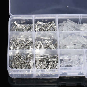 270Pcs Male Female Spade Wire Crimp Quick Connectors Wiring Terminals 2.8mm 4.8mm 6.3mm