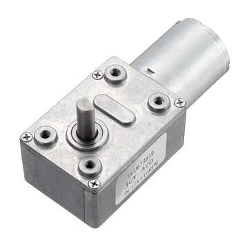 Machifit DC 12V 35/60/65/110/220rpm Worm Gear Motor Reduction Motor (ROTATE SPEED: 220RPM)
