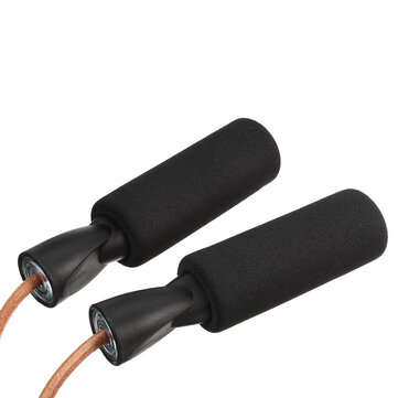 2.7m Leather Jump Ropes Adjustable Skipping Rope Fitness Training Sport