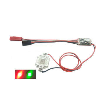 2-6S 10W Flash LED Night Light Strip Lamp Red Green DIY Spare Part For RC Airplane (MODEL: A)