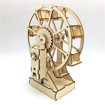 DIY Electric Ferris Wheel Science Set 3D Model Early Education Puzzle Game Toys Intelligent Handmade