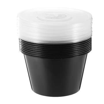 10Pcs 1000ml Microwavable Meal Prep Container Food Storage Reusable Lunch Box