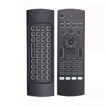 MX3 Air Mouse Smart Voice Remote Control Backlit 2.4G RF Wireless Keyboard for X96 mini KM9 A95X H96