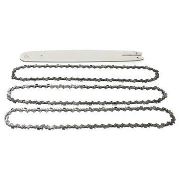 16 Inch Chain Saw Guide Bar with 3pcs Chains for STIHL 009 012 021 E180 MS180 MS190 MS250