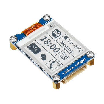 Waveshare 1.54 Inch E-ink Screen Display e-Paper Module Black/White SPI Support Partial Refresh For